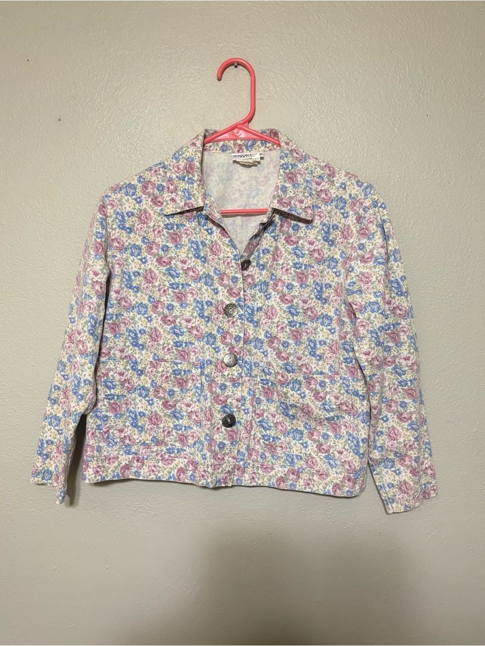 Vintage Season Ticket Petite Floral Chore Jacket Small Cottagecore Made USA
